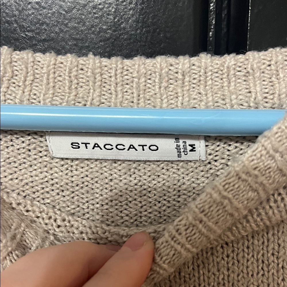 Staccato Beige and Rust Leopard Sweater - Picture 2 of 4